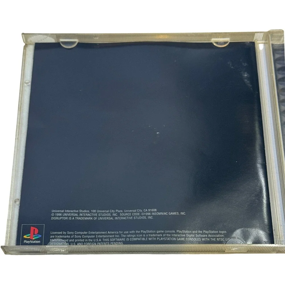 Disruptor PlayStation 1 PS1 1996 Universal Interactive Studios SLUS-00224